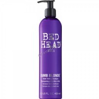 Tigi Bed head dumb blonde purple toning shampoo (Шампунь-корректор цвета), 400 мл