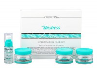 Christina unstress face kit (Набор антистресс-препаратов для кожи лица), 4 препарата.