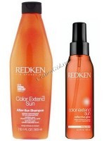 Redken color extend Sun (Шампунь + Масло-спрей для защиты волос от солнца), 2 препарата