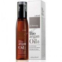 Lakme K.Therapy Bio-Argan Oil (Аргановое масло для увлажнения и ухода за волосами), 125 мл