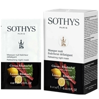 Sothys Refreshing night mask (Омолаживающая ночная маска для сияния и свежести кожи «Лимон - Ревень»)