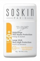 Soskin Large stick very high protection SPF 50+ (Солнцезащитный стик высокой степени защиты SPF 50), 10 гр.