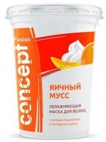 Concept Fusion mask egg mousse (Маска для волос «Яичный мусс» увлажняющая с экстрактом манго), 450 мл