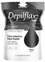 Depilflax 100 Black Film Wax (Пленочный воск для депиляции в гранулах Черный)