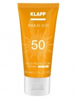 Klapp immun sun Face protection cream spf-50 (Солнцезащитный крем для лица), 50 мл