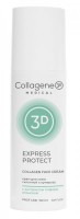 Medical Collagene 3D Express Protect Collagen Cream (Крем для лица с софорой японской, профилактика купероза, устранение темных кругов и отечности)