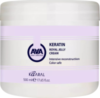 Kaaral AAA Keratin Royal Jelly Cream (Питательная крем-маска для восстановления окрашенных и химически обработанных волос), 500 мл