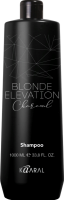 Kaaral Blonde Elevation Charcoal Shampoo (Чёрный угольный тонирующий шампунь для волос)