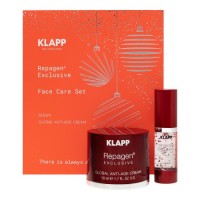 Klapp Repagen Exclusive® Face Care Set (Набор Repagen Exclusive Крем "Глобал анти-эйдж" + Сыворотка), 50+15мл