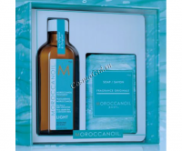 Moroccanoil Набор «Home & Away» Light (Восстанавливающее средство + Мыло), 2 средства