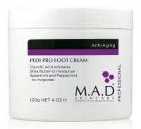 M.A.D Skincare Pedi Pro Foot Cream (Активный питательный и смягчающий крем для ног), 120 г