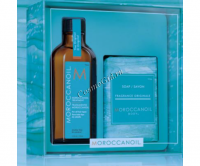 Moroccanoil Набор «Home & Away» Original (Восстанавливающее средство + Мыло), 2 средства