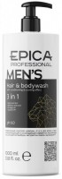 Epica Professional Men's 3 in 1 Shampoo (Универсальный мужской шампунь для волос и тела)