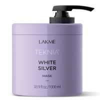 Lakme Teknia White Silver Mask (Тонирующая маска для нейтрализации желтого оттенка волос)