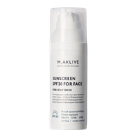 M.Aklive Sunscreens SPF30 for face for oily skin (Солнцезащитный крем SPF30 для жирной кожи лица)