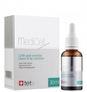 Tete Cosmeceutical 24h anti-wrinkle eyes&lip solution (Комплекс против морщин вокруг глаз и губ 24-ч действия), 30 мл