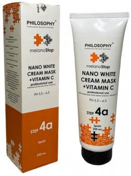 Philosophy Nano White Cream Mask+Vitamin С (Отбеливающая нано крем-маска + Витамин С), 250 мл