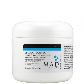 M.A.D Skincare Charcoal Black Peel Off Mask (Отшелушивающая маска-пленка PEEL OFF с углем)