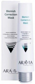 Aravia Professional Blemish Correction mask (Маска-корректор против несовершенств с хлорофилл-каротиновым комплексом и Д-пантенолом), 100 мл