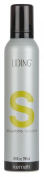 Kemon Liding stile sculpting mousse (Мусс-объем сильной фиксации, придающий блеск), 250 мл