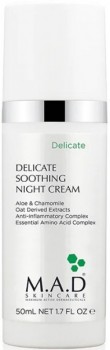 M.A.D Skincare Delicate Soothing Night Cream (Успокаивающий ночной крем для ухода за чувствительной кожей)