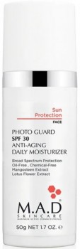 M.A.D Skincare Photo Guard SPF 30 Anti Aging Daily Moisturizer (Омолаживающий и увлажняющий крем-защита под макияж), 50 г