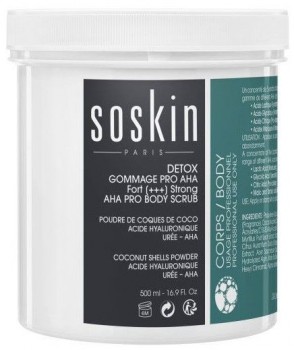 Soskin Detox Pro Body Scrub (Скраб для тела «Детокс» с фруктовыми кислотами), 500 мл 