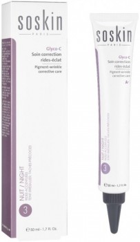 Soskin Glyco-C Pigment Wrinkle Corrective Care (Ночной крем против морщин и пигментации с гликолевой кислотой и витамином С), 50 мл 