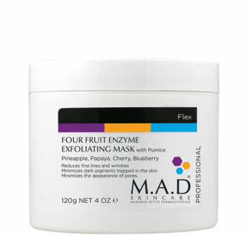 M.A.D Skincare Four Fruit Enzyme Exfoliating Mask (Энзимная мультифруктовая маска «Super Polish» pH 3.0), 120 г