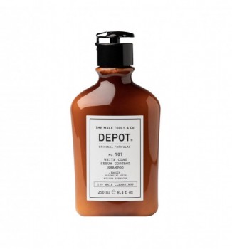 Depot 107 White Clay Sebum Control Shampoo (Шампунь против жирных волос на основе белой глины), 250 мл.
