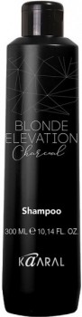 Kaaral Blonde Elevation Charcoal Shampoo (Черный угольный тонирующий шампунь для волос)