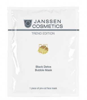 Janssen Cosmetics Black Detox Bubble Mask (Биоцеллюлозная детокс-маска для глубокого очищения и обновления кожи)