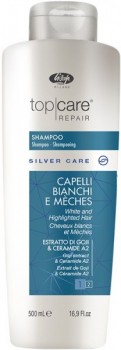 Lisap Top Care Repair Silver Care Shampoo (Шампунь для седых, мелированных волос)