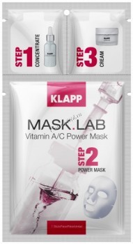 Klapp Mask.Lab Vitamin A/C Power mask (3-х компонентная маска Витамин А/С), 1 шт