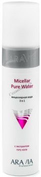 Aravia Professional Micellar Pure Water (Мицеллярная вода 3 в 1 с экстрактом готу кола), 250 мл