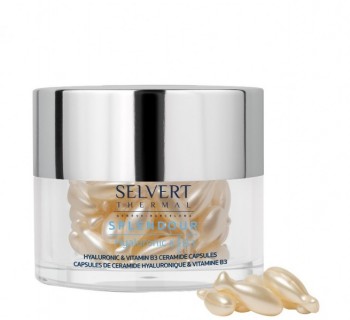 Selvert Thermal Splendour Hyaluronic & Vitamin B3 Ceramide Capsules (Ультра-концентрированный ночной бустер), 60 шт