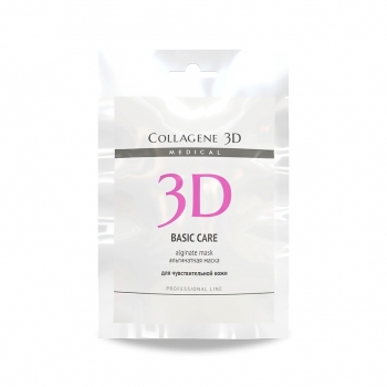 Collagene 3D Basic Care Alginate Mask (Альгинатная маска для лица и тела с Розовой глиной)