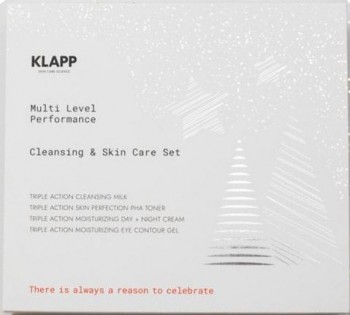 Klapp Multi Level Performance Cleansing & Skin Care Set (Набор "Очищение и увлажнение"), 4 средства