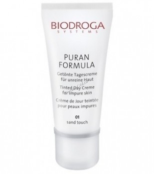 Biodroga Tined Day Cr&#232;me for impure Skin 01 "Sand touch" (Матирующий тональный крем для жирной кожи 01 песочный), 40 мл.