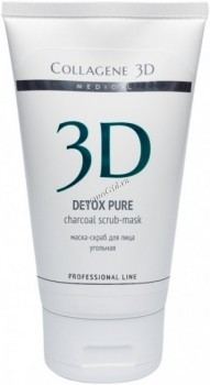 Medical Collagene 3D Detox Pure Charcoal Scrub-Mask (Маска-скраб угольная от черных точек)