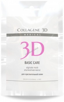 Collagene 3D Basic Care Alginate Mask (Альгинатная маска для лица и тела с Розовой глиной)
