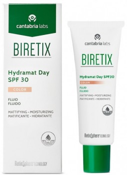 Cantabria Labs BIRETIX Hydramat Day Color SPF30 (Флюид увлажняющий с тоном SPF30), 50 мл
