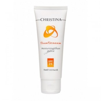 Christina sunscreen moisturizing cream with vitamin e physical spf-25 (Солнцезащитный крем с витамином Е и spf-25), 75 мл.