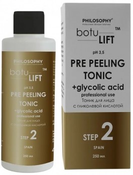 Philosophy Botulift Pre Peeling Tonic with Argireline + Glycolic Acid (Тоник для лица с гликолевой кислотой), 250 мл