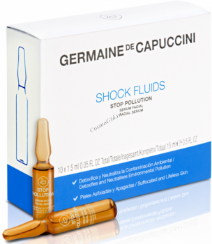 Germaine de Capuccini Options Shock Fluids Stop Pollution (Сыворотка против агрессивного воздействия окружающей среды), 10 шт x 1,5 мл