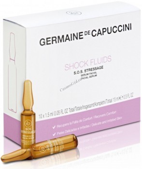 Germaine de Capuccini Options Shock Fluids S.O.S. Stressage (Сыворотка для чувствительной кожи лица), 10 шт x 1,5 мл