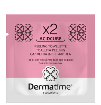 Dermatime ACIDCURE X2 Peeling Towelette Салфетка для пилинга, 1 шт.