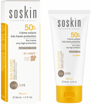 Soskin SPF50+ Sun Cream Very High Protection (SPF50+ Крем высокой степени защиты с тональным эффектом), 50 мл