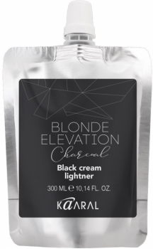 Kaaral Baco Blonde Elevation Charcoal Charcoal Black Cream (Черный угольный осветляющий крем для волос), 250 мл