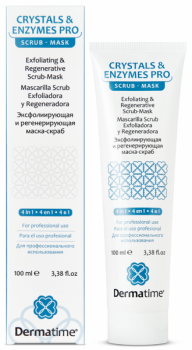 Dermatime Crystals & Enzymes Pro (Эксфолиирующая и регенерирующая маска-скраб), 100мл